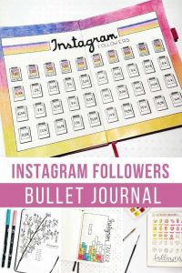 Love these instagram tracker ideas for my bullet journal !