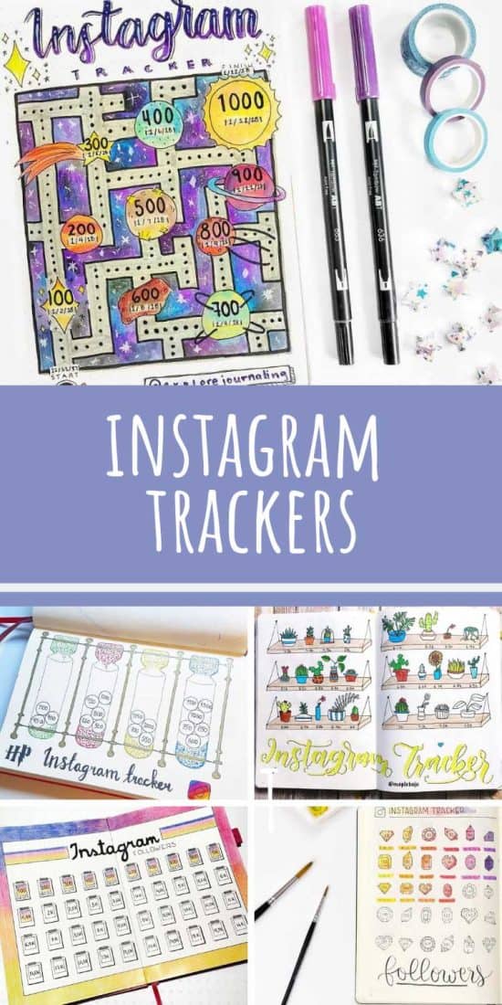 Instagram Tracker Ideas {You need for your bullet journal!}