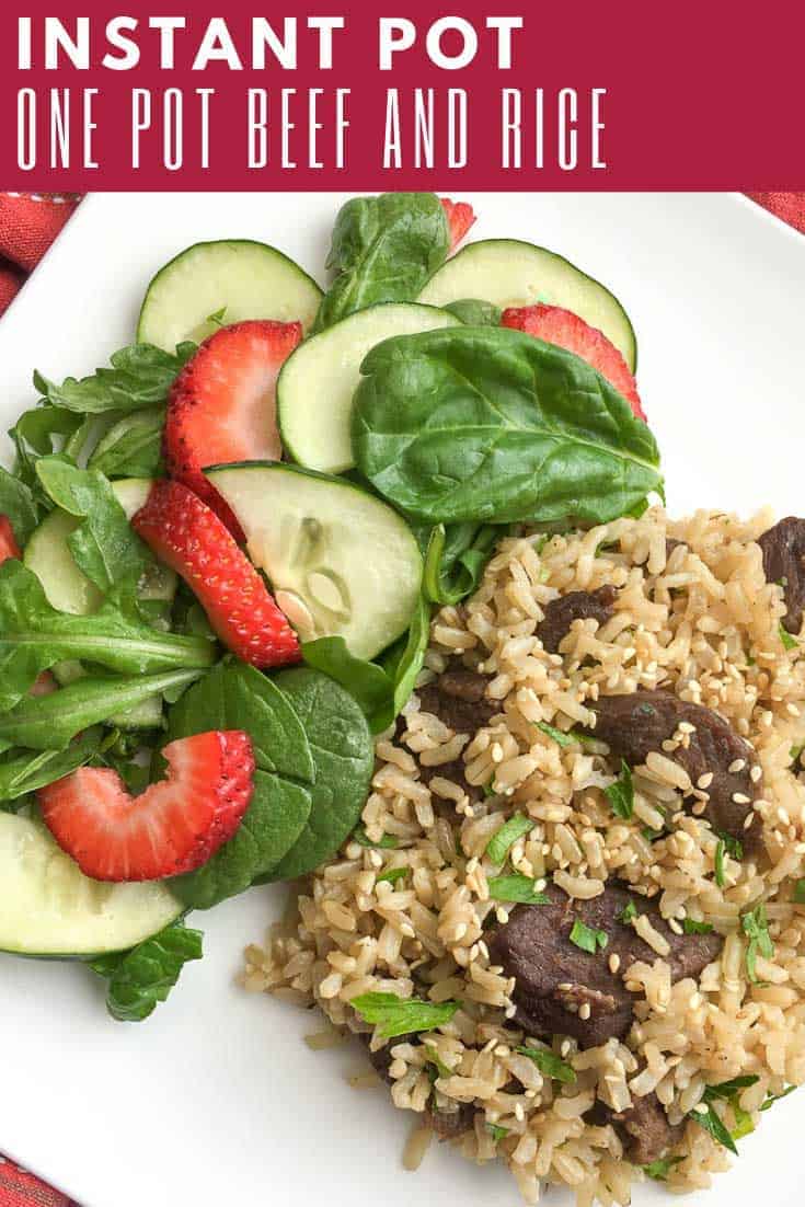 This Instant Pot Asian Beef & Rice dish is sure to become a family favourite. It tastes as good as your favourite Asian restaurant dish but now you can make it at home in your pressure cooker!