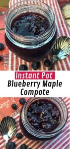 Traditional compote recipes are packed full of white sugar, but today we're sharing a much healthier version that still tastes delicious. The secret to this low-sugar Instant Pot Blueberry Maple Compote is a modest amount of Maple Syrup!