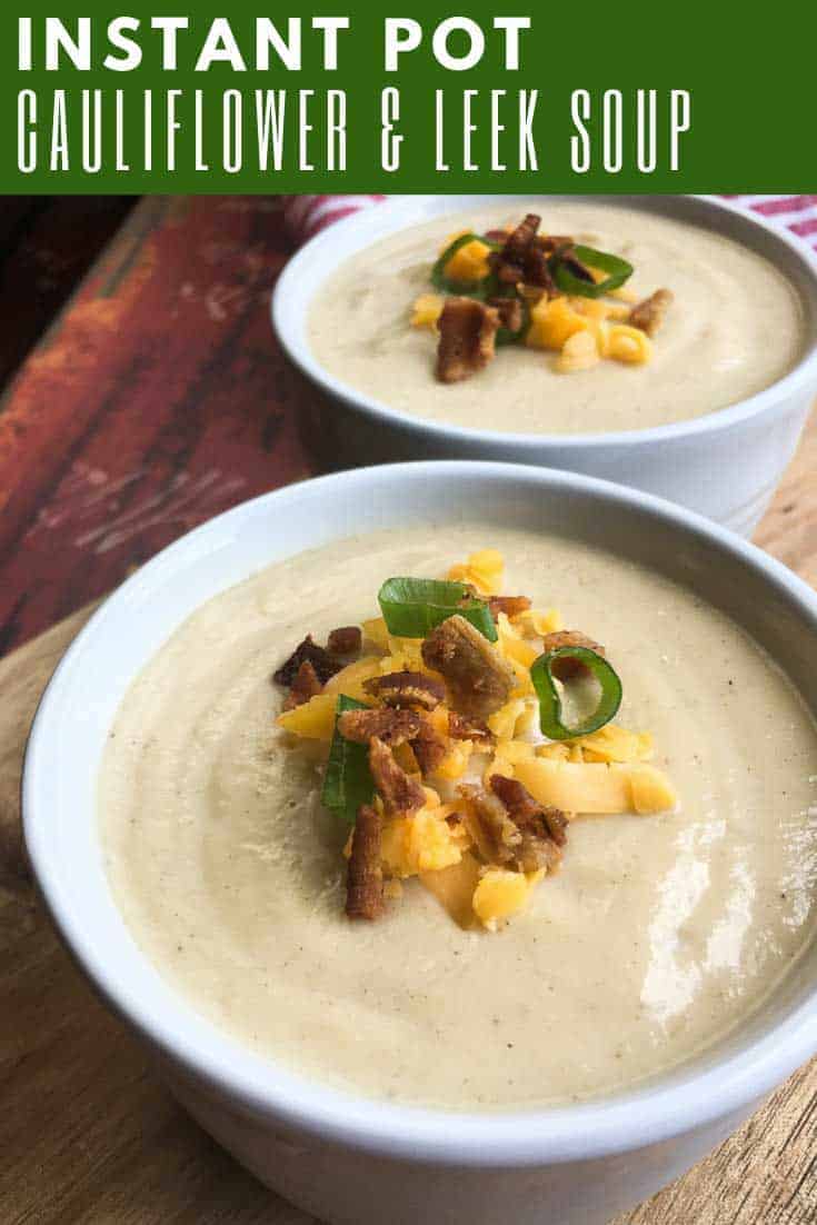 This delicious chilled Instant Pot Cauliflower Leek soup is the perfect dish for those warm summer evenings when you can’t imagine standing over a hot stove. 