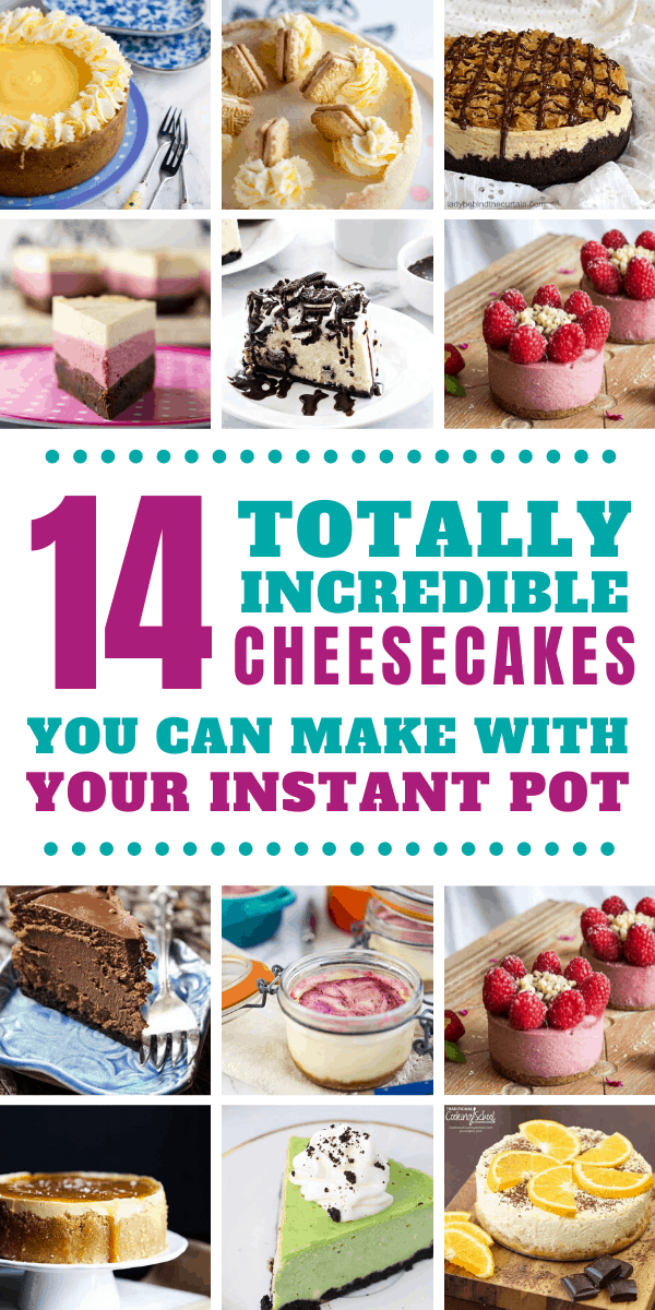 Oh. my. goodness. Who knew you could make delicious cheesecakes right there in your instant pot!