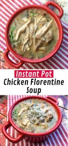 This light and flavourful Instant Pot Chicken Florentine soup is inspired by classic Chicken Florentine recipes, but it has some unique elements of its own.