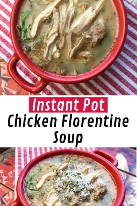 This light and flavourful Instant Pot Chicken Florentine soup is inspired by classic Chicken Florentine recipes, but it has some unique elements of its own.