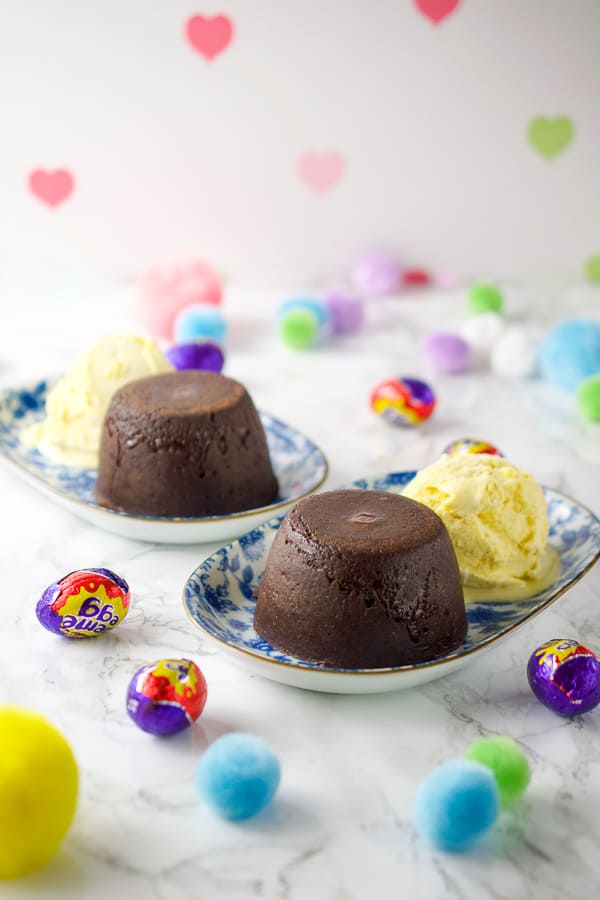 Instant Pot Creme Eggs Lava Cakes