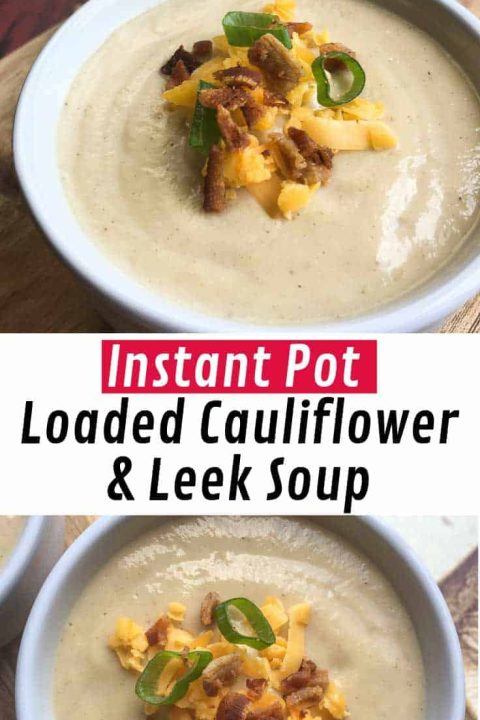 This delicious chilled Instant Pot Cauliflower Leek soup is the perfect dish for those warm summer evenings when you can’t imagine standing over a hot stove.