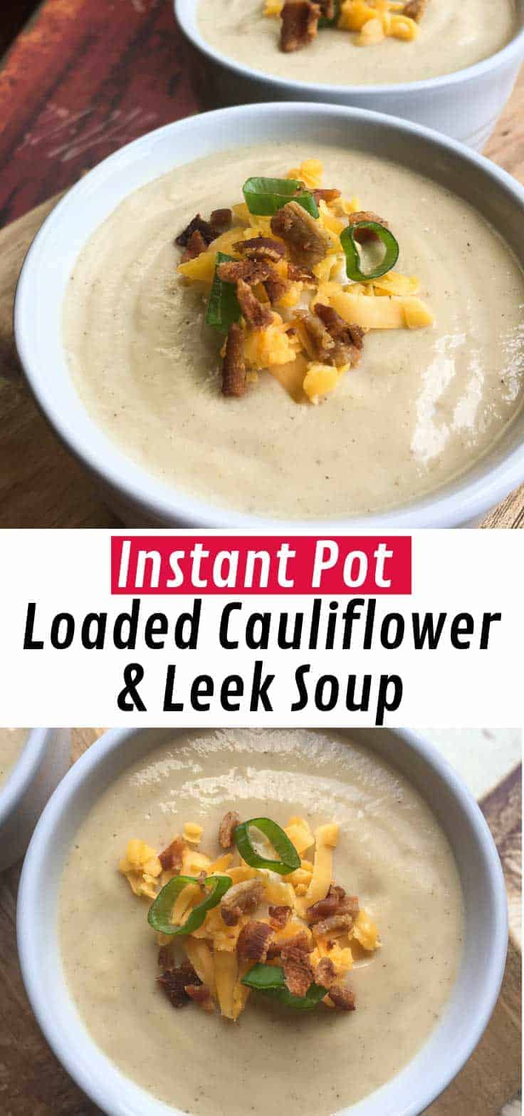 This delicious chilled Instant Pot Cauliflower Leek soup is the perfect dish for those warm summer evenings when you can’t imagine standing over a hot stove.