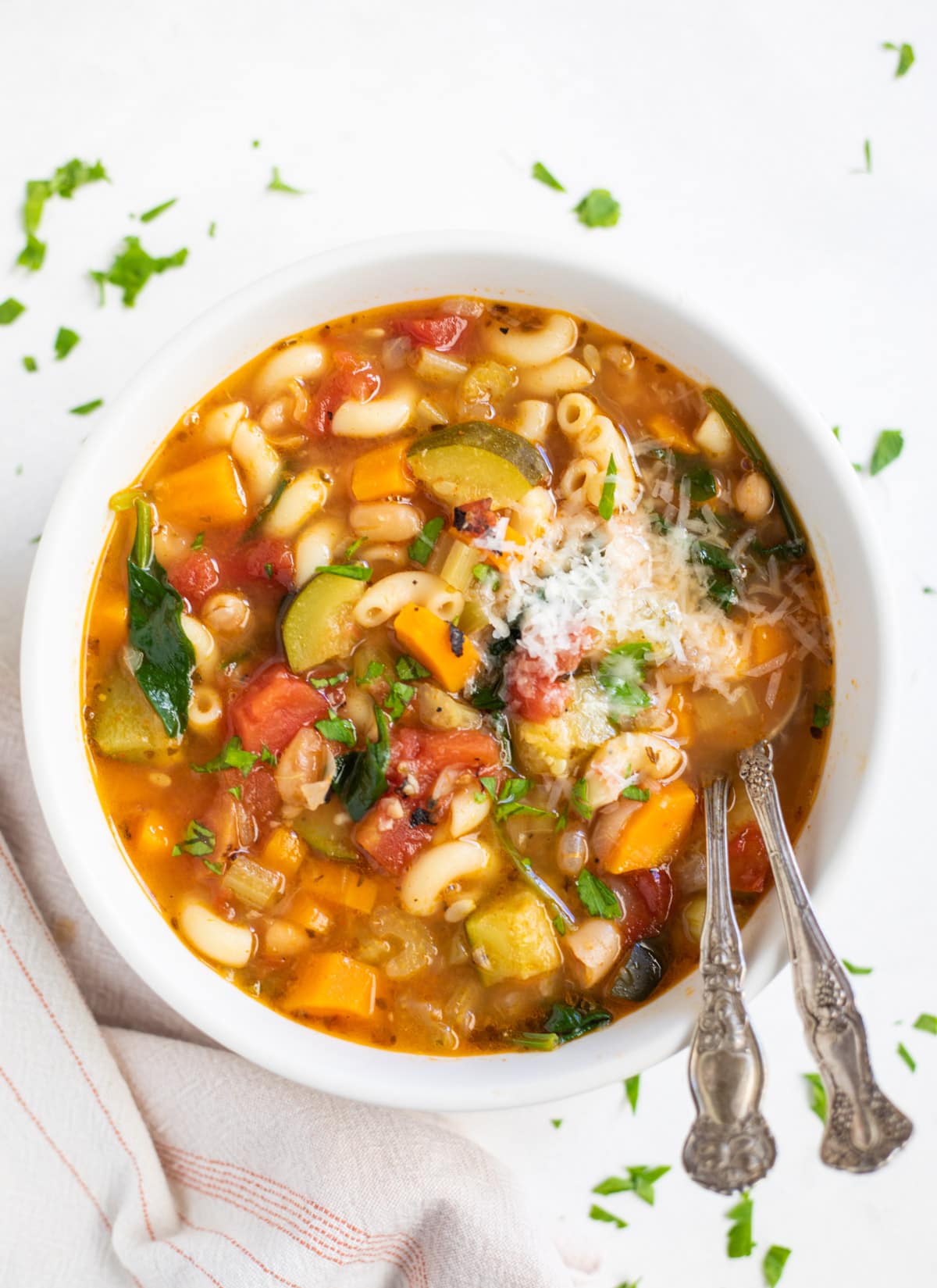 Instant Pot Minestrone: This veggie-packed soup comes together in no time, thanks to the magic of the Instant Pot. It’s a lifesaver for busy evenings.