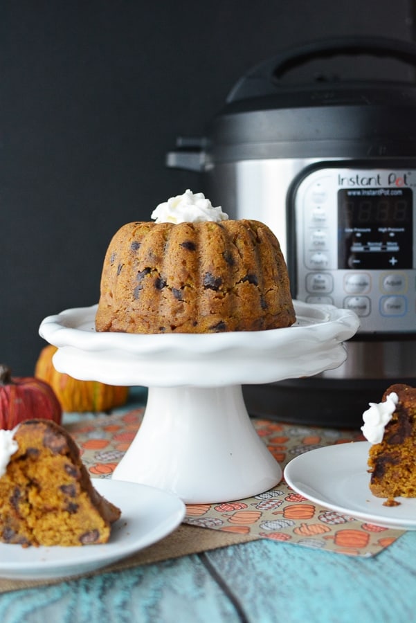 Instant Pot Pumpkin Chocolate Chip Cake