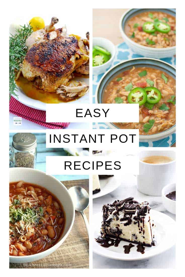 These easy instant pot recipes are just what I need for next week's meal planning