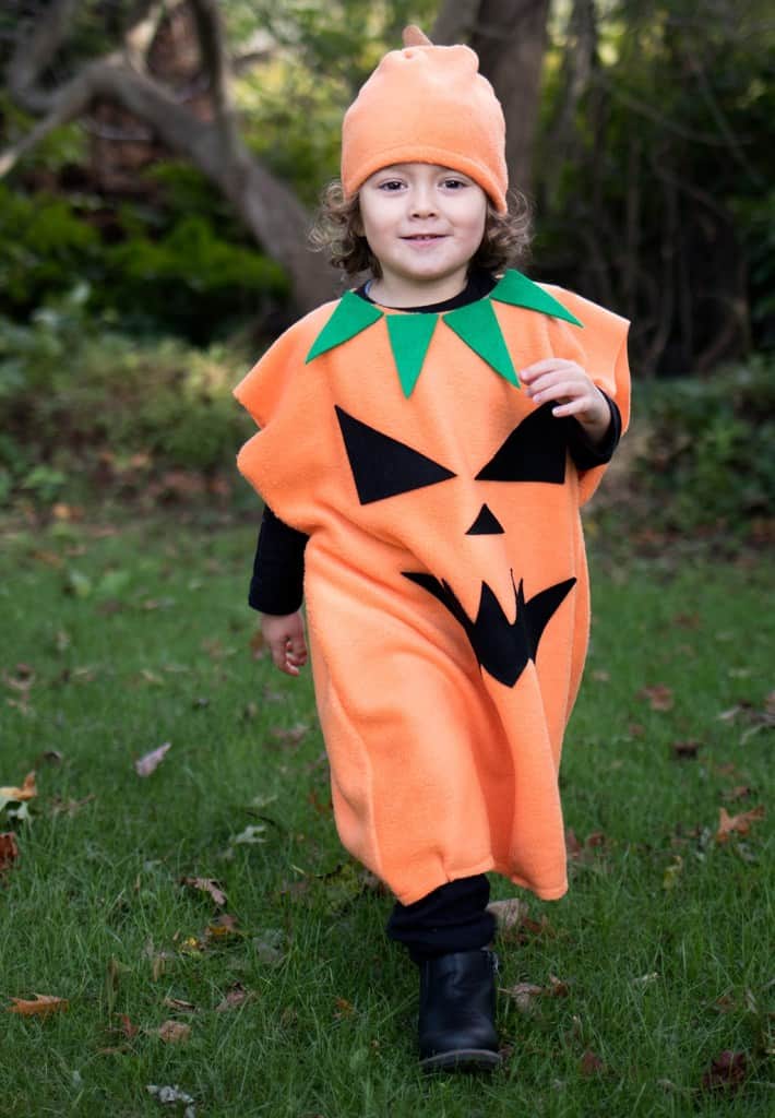 Jack-O-Lantern Costume DIY- Easy to Sew!