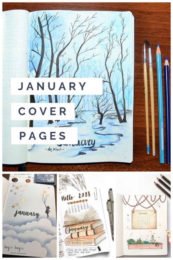 These January bullet journal cover pages are super creative and perfect to inspire you!