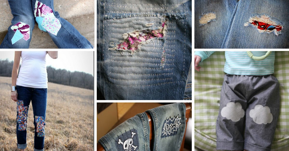 An Easier Way to Patch Jeans for Kids - Melly Sews