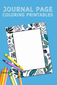 Use these free printable coloring journal pages to put your thoughts on paper