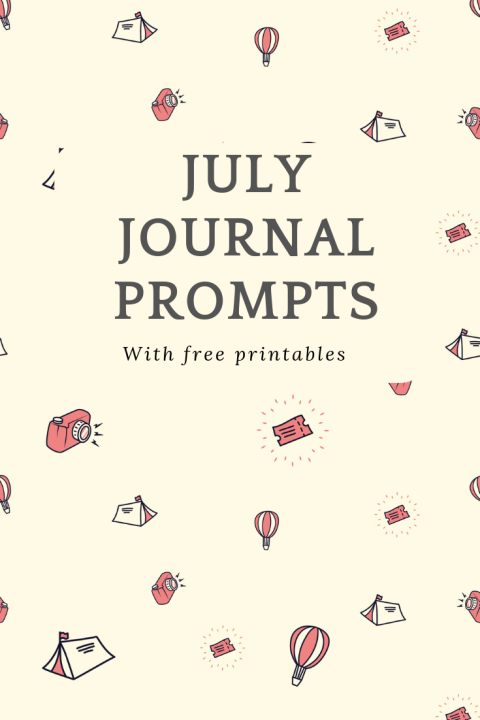 These July journal prompts are just the inspiration you need for journalling this month! #journal #writingprompts