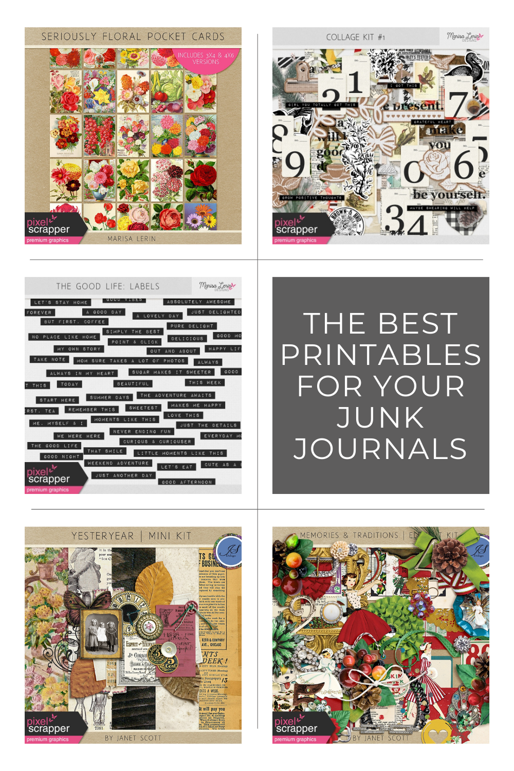My favourite website for junk journal printables - and the kits you need to get!