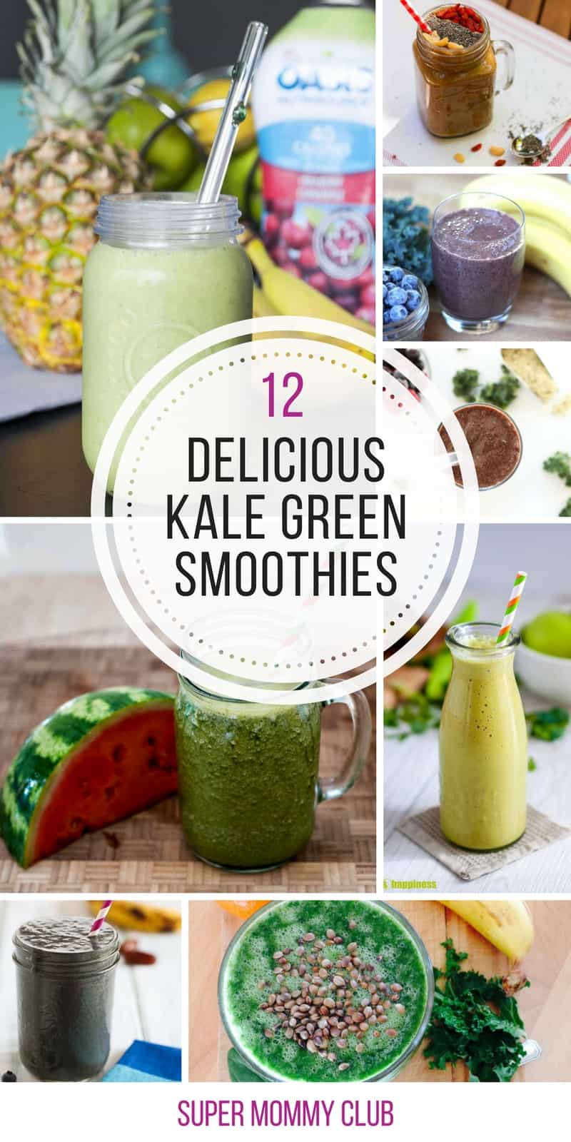 These kale green smoothies are AMAZING - you'd never know there were veggies in there!