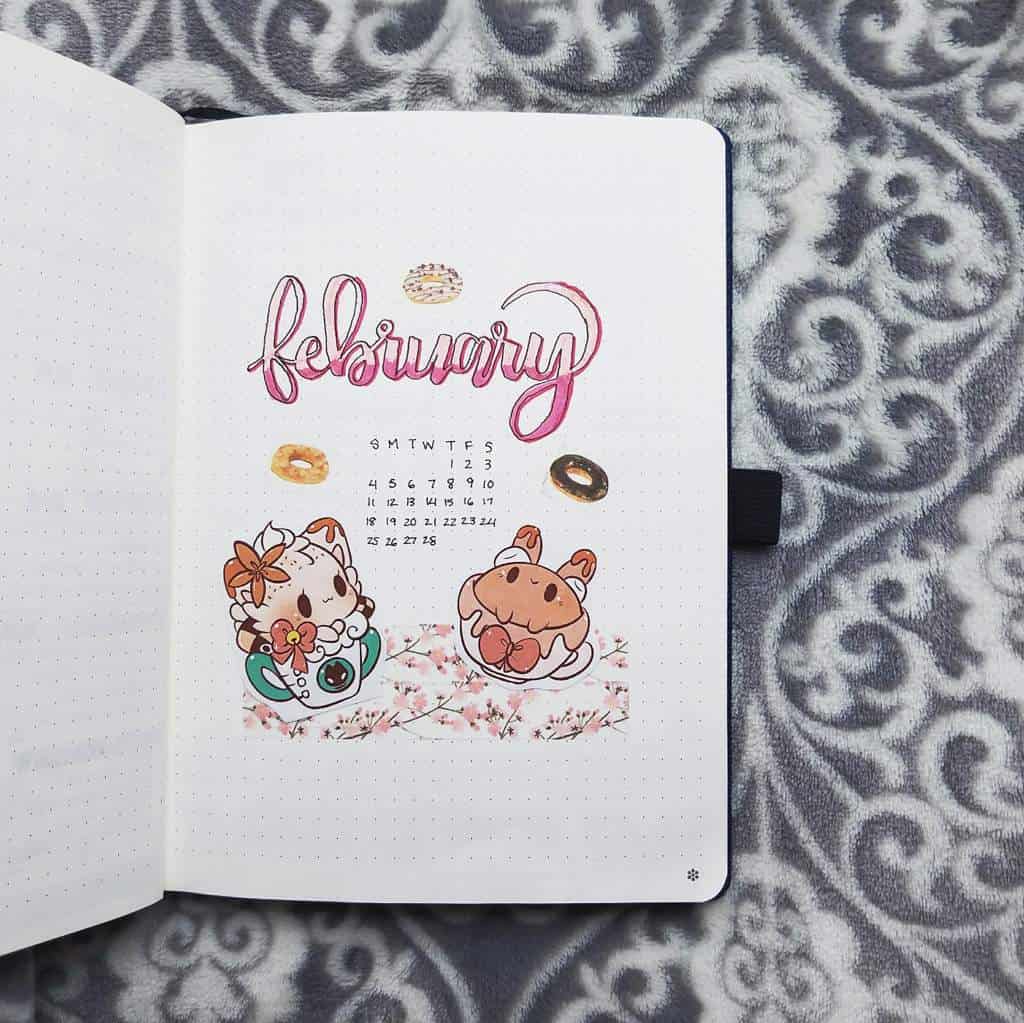 Kawaii February Cover Page