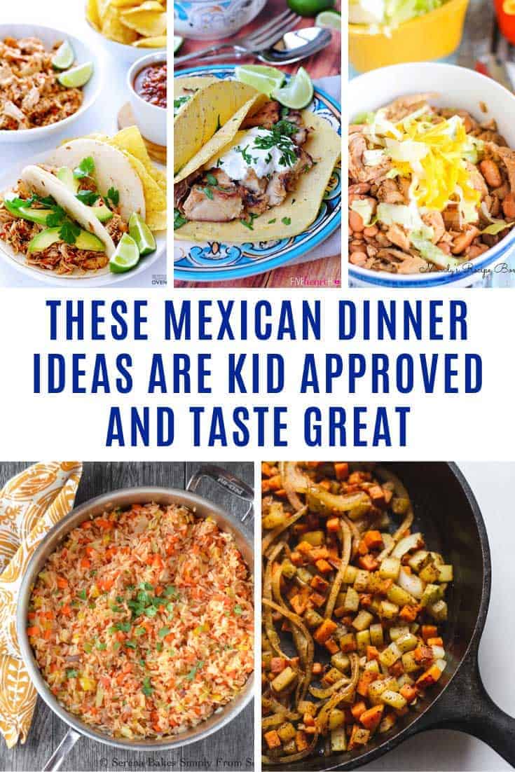 Mexican food is perfect for kid friendly family meals because everyone can get stuck in and enjoy the food together. Today we've pulled together 15 easy Mexican dinner ideas that you can make at home. #recipes #dinner #mexican #mealplan