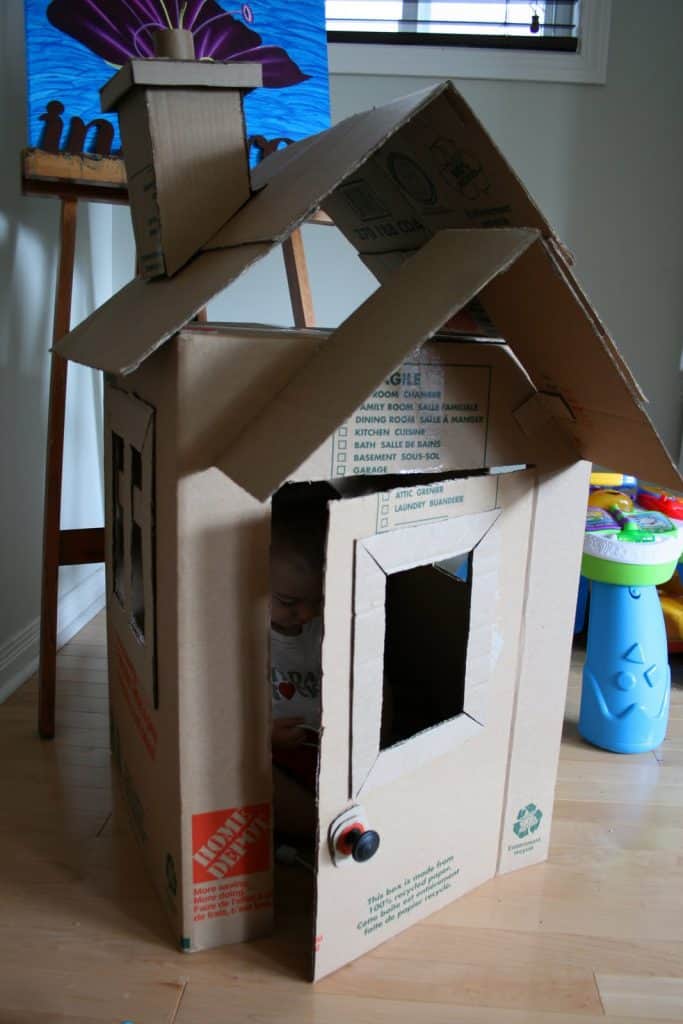 DIY: Cardboard Box Playhouse - Project Nursery