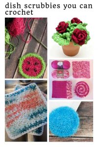 Loving these kitchen scrubbie crochet patterns - especially those roses!