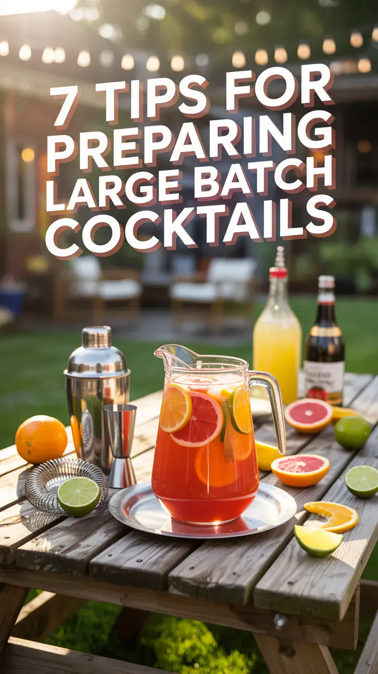 Make party drinks like a pro with these 7 tips for prepping Large Batch Cocktails – Vodka Edition! Less stress, more sipping. ?? #CocktailTips #BatchDrinks #PartyPrep