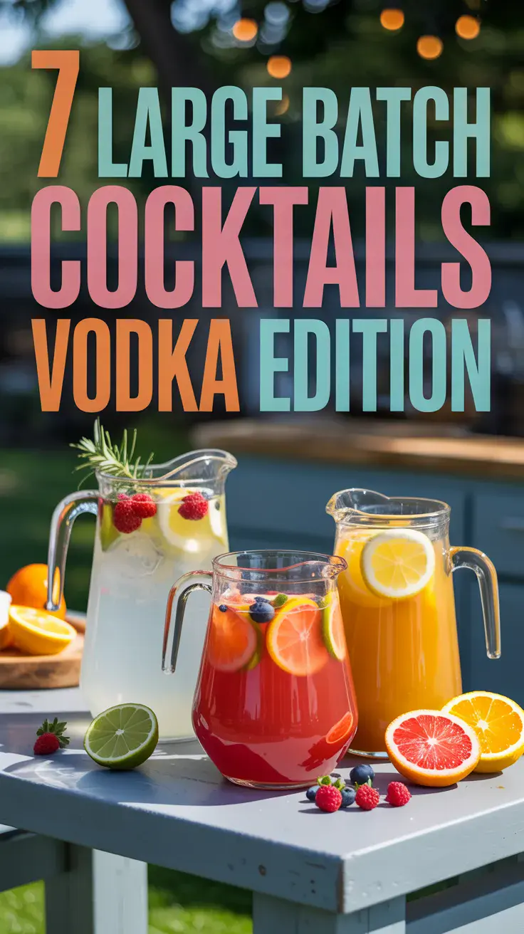 From fruity punches to fizzy spritzes, these Large Batch Cocktails – Vodka Edition are perfect for BBQs, brunches, and laid-back gatherings. ?? #LargeBatchDrinks #VodkaRecipes #EasyCocktails