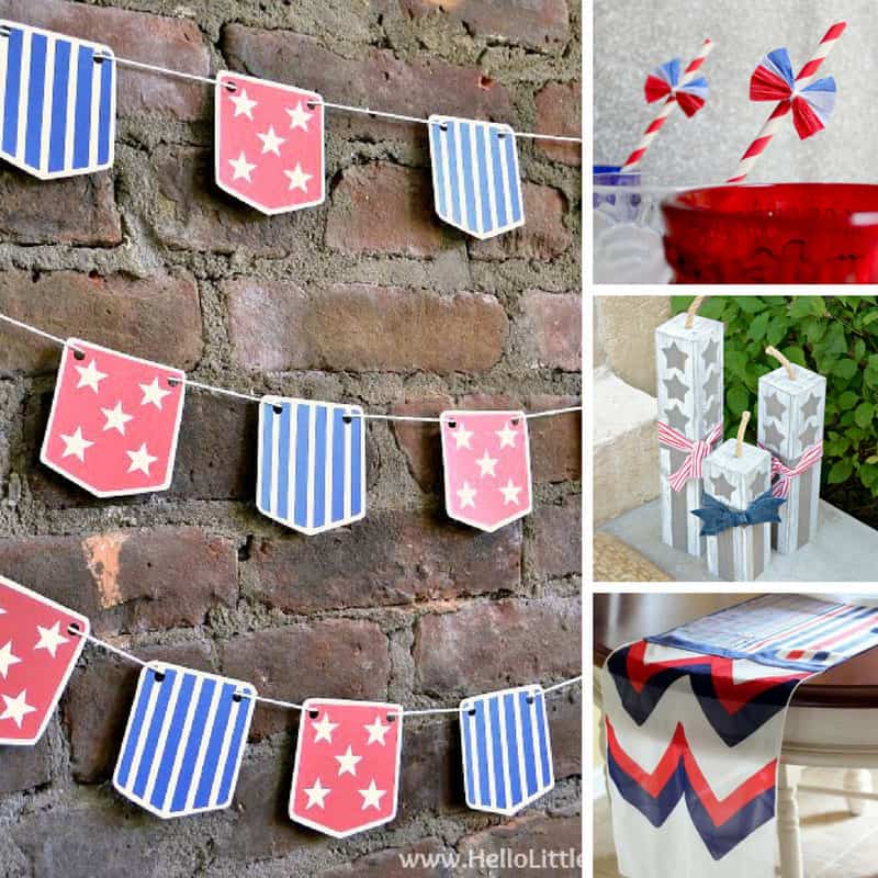 Loving these last minute patriotic crafts!