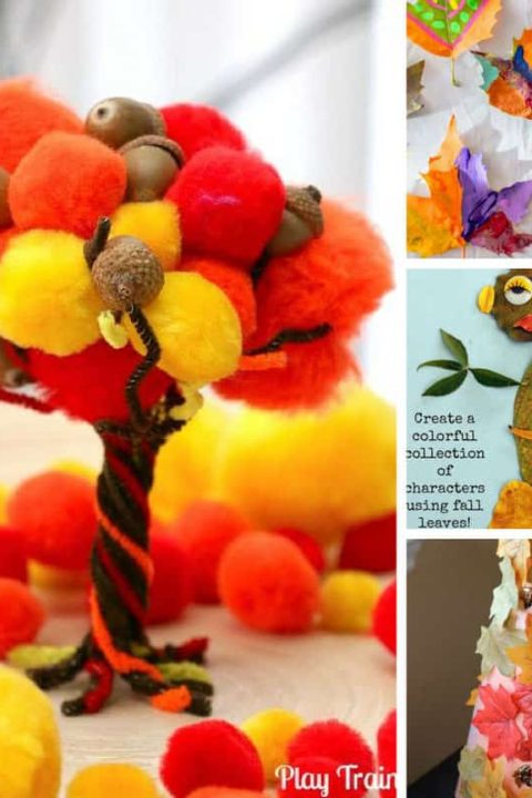 Loving these leaf crafts - they're perfect for tot school!