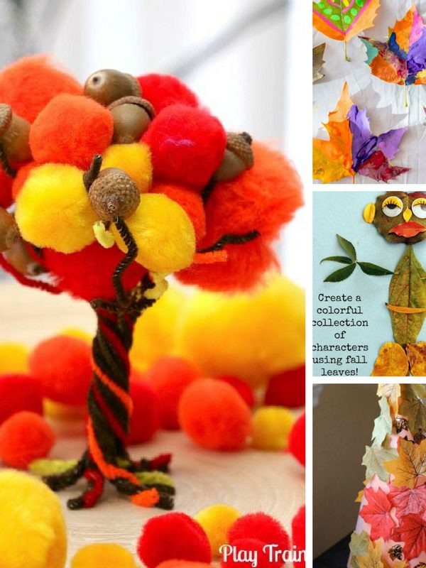 Loving these leaf crafts - they're perfect for tot school!