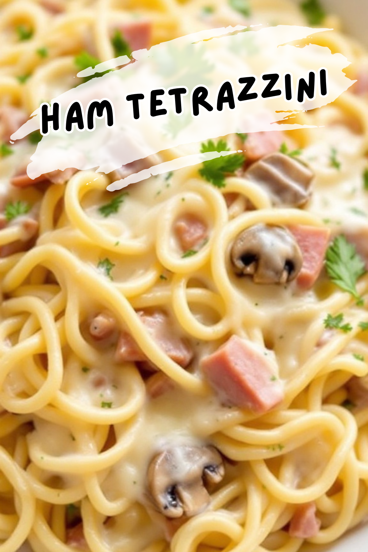 Ham tetrazzini is a creamy pasta dish that's perfect for using up leftover ham. Just toss together spaghetti, ham, mushrooms, and a rich sauce, then bake until bubbly. It's a cozy meal that everyone will love!