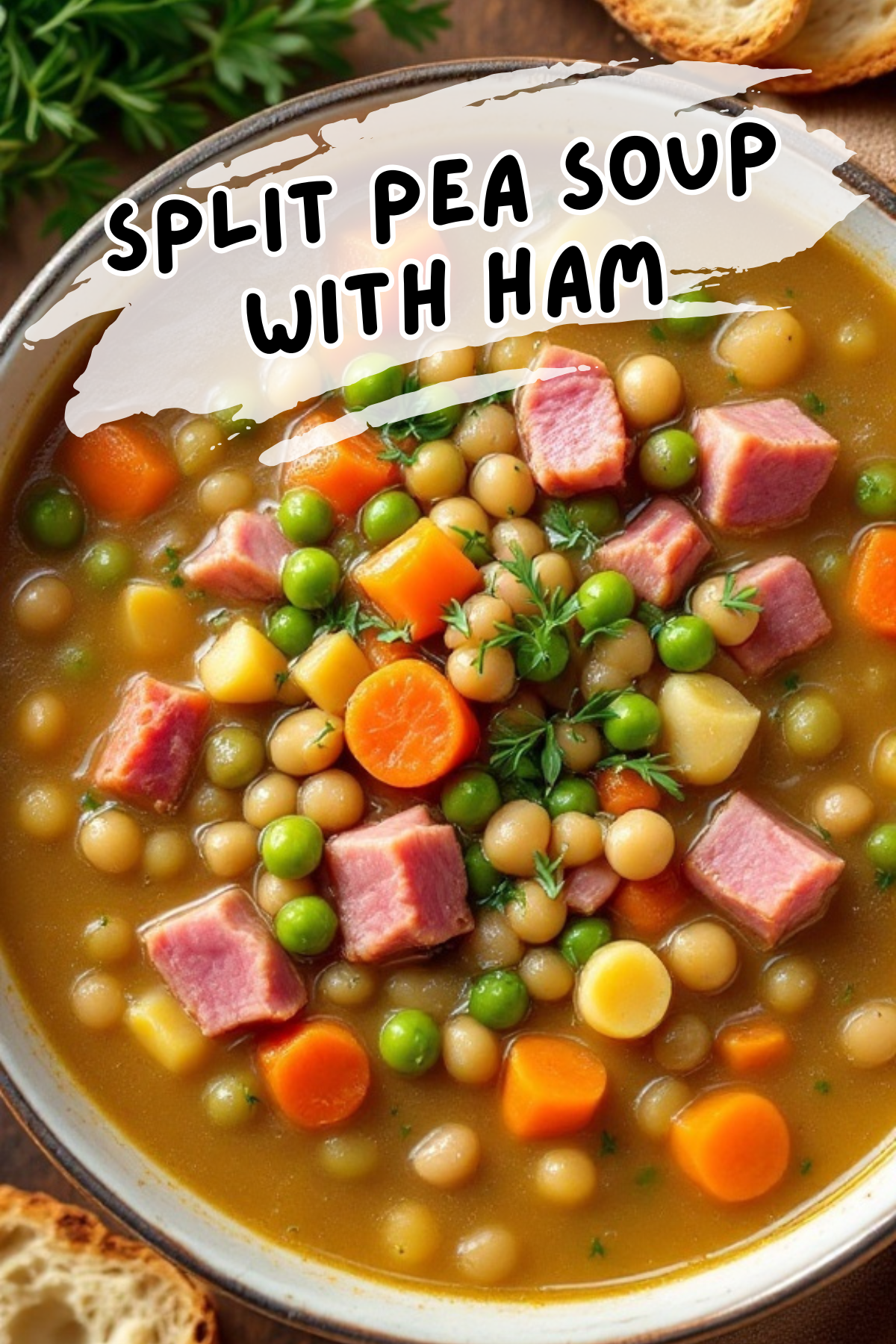 Split pea soup with ham is a cozy dish that makes perfect use of your leftover holiday ham. It's rich, hearty, and packed with veggies, making it a comforting meal for any day. Just simmer everything together, and you'll have a delicious soup that warms you from the inside out!