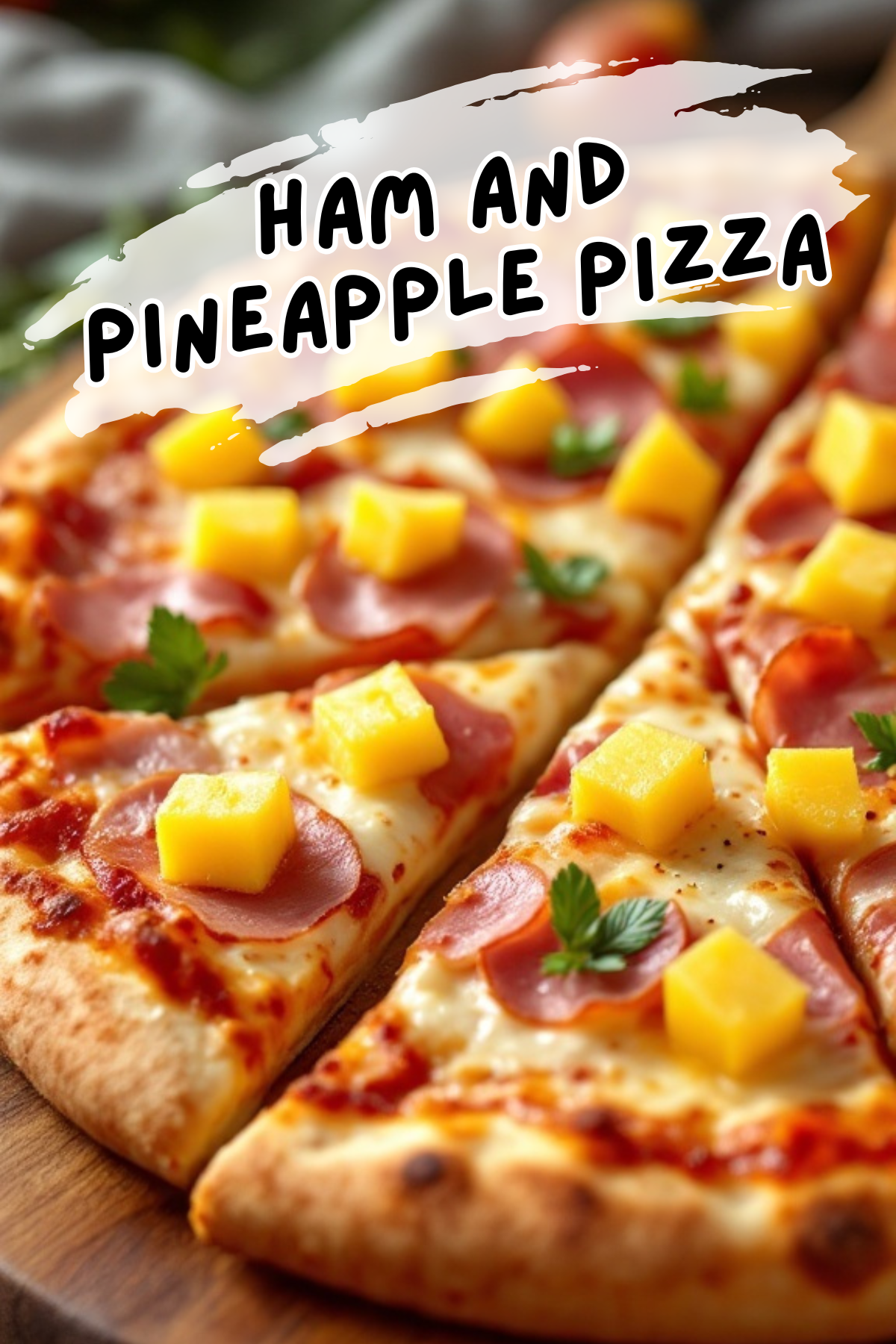 Ham and pineapple pizza is a fun way to use up leftover ham. The sweet pineapple pairs perfectly with the savory ham, creating a delicious balance of flavors. It’s easy to make and always a crowd-pleaser!