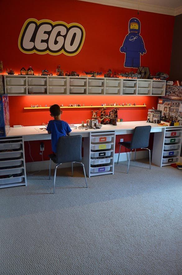 lego building table with storage