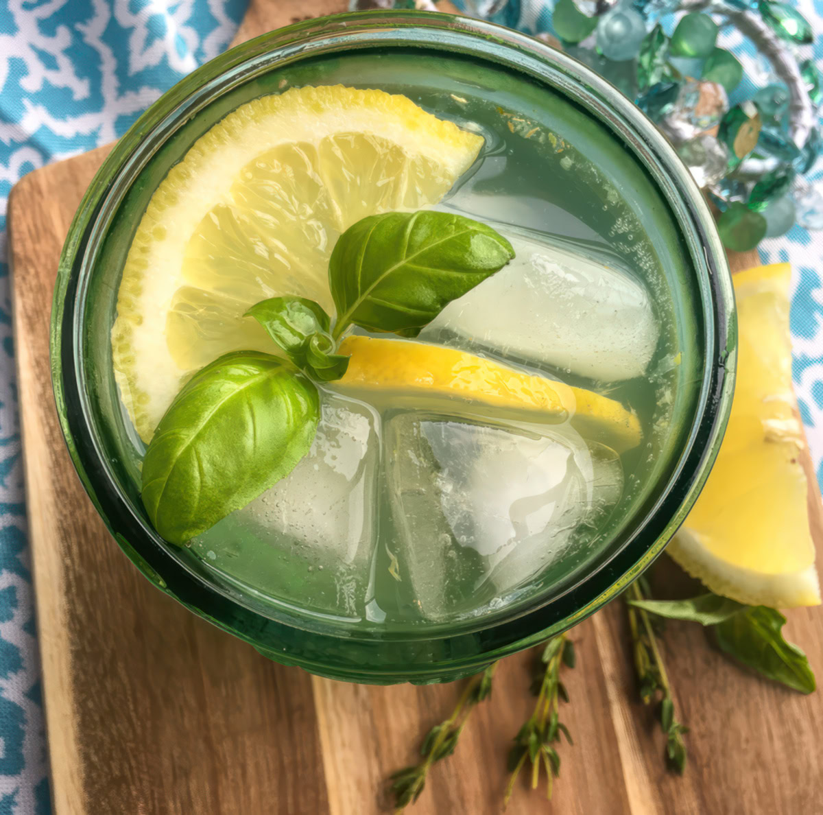 This refreshing spritzer is full of fantastic flavors, including lemon, fresh herbs, and ginger. Its bright fruity flavor pairs perfectly with the warm earthiness of the culinary herbs and freshly grated ginger for a truly interesting combination. One taste, and this is sure to become a new warm-weather favorite!