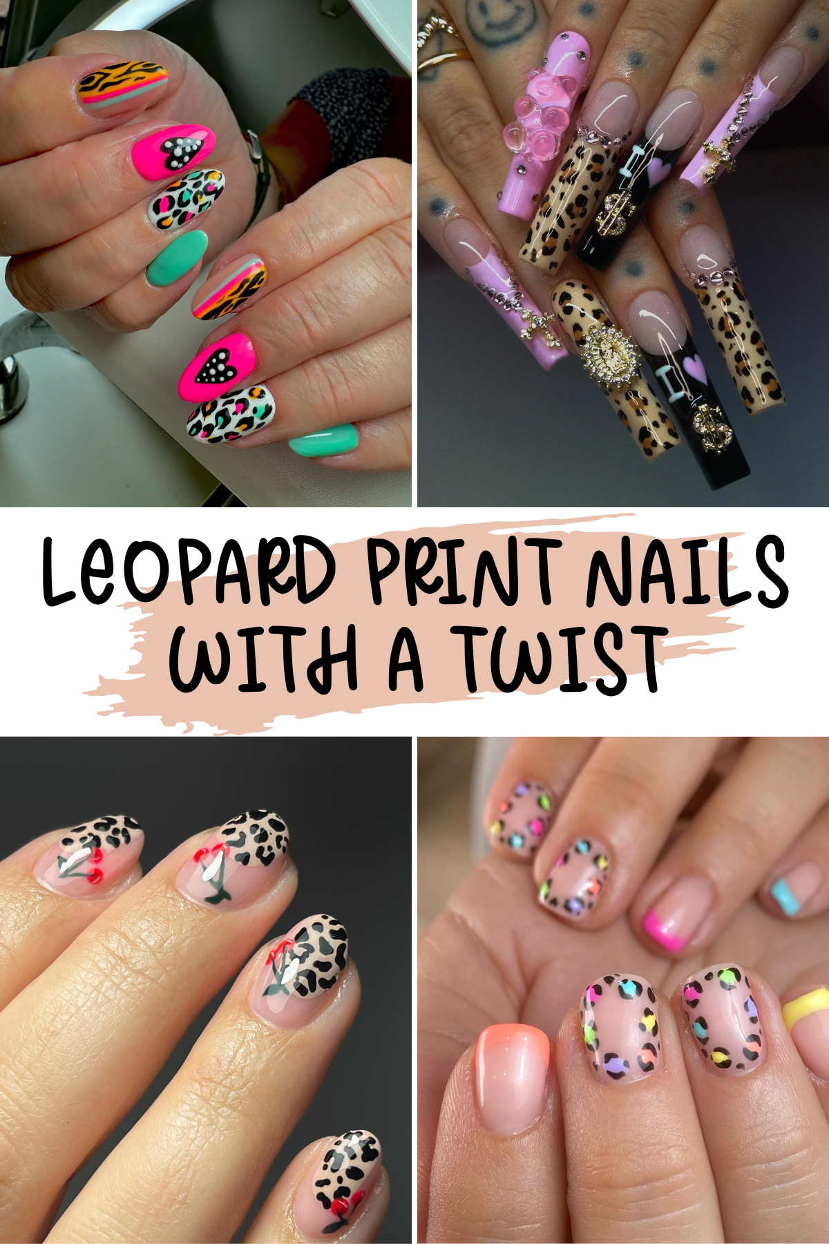 Unleash your wild side this fall with these trendy leopard print nail designs! Whether you're feeling edgy or elegant, there's a style here to match every vibe. Get inspired with these stunning autumn nail looks! 🍁💅 #FallNailTrends #LeopardPrint #NailInspo #ManicureGoals