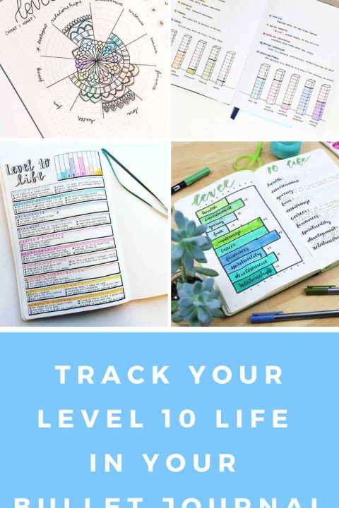 If you're ready to work towards you're level 10 life you totally need one of these bullet journal trackers to help monitor your progress! #bulletjournal #level10life