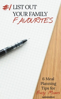 List out your family favourites