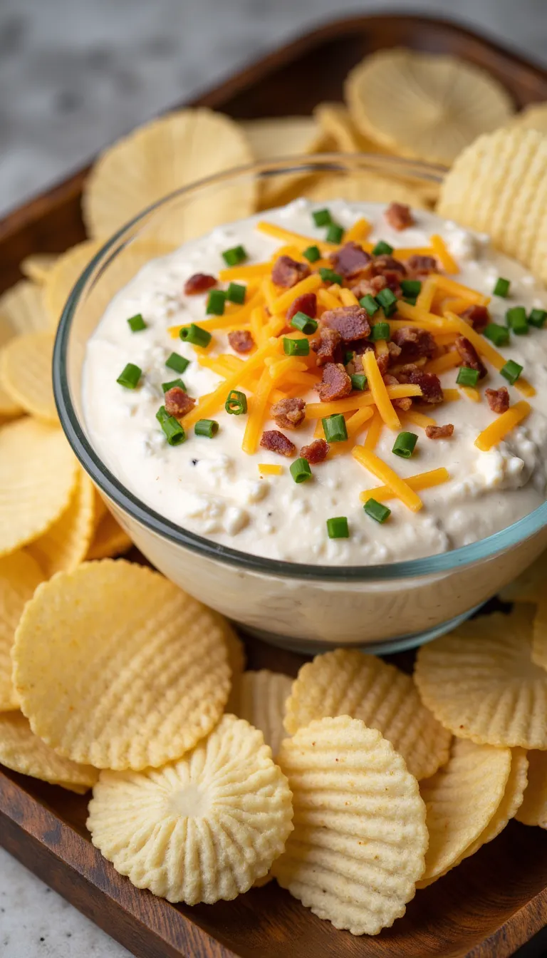 Make this Loaded Baked Potato Dip ahead for your 4th of July crowd—it’s creamy, cheesy, and super easy!