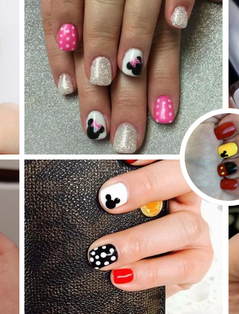 ?? Create the cutest Minnie and Mickey Mouse nails for a magical touch! From simple polka dots to glittery accents, these Disney manicure ideas are perfect for short nails. ? #MickeyInspiredNails #MinnieAndMickeyMouseNails #DisneyMinnieNails