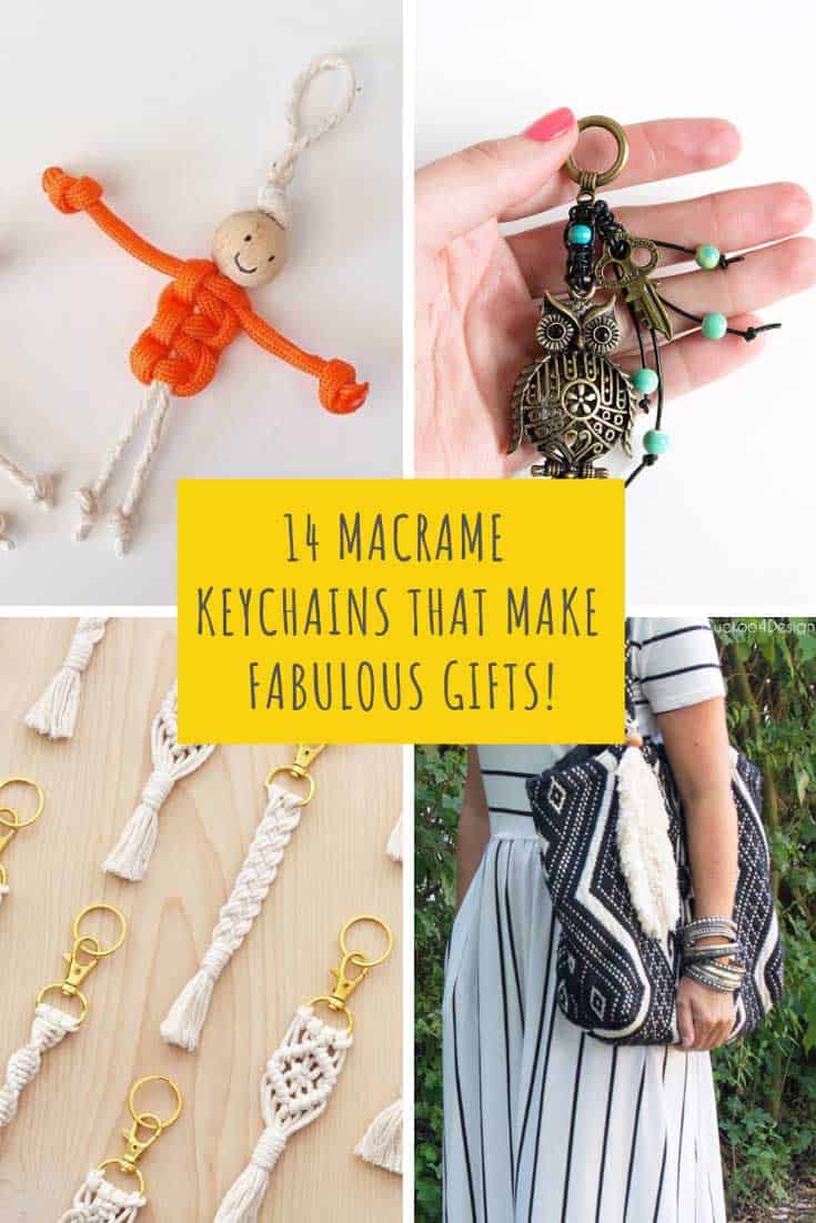 These Easy Macrame Keychain Patterns are a Blast from the Past