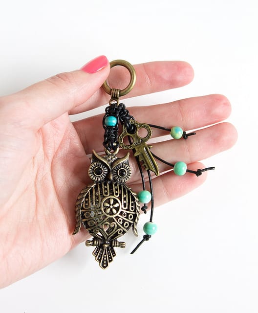 DIY Macrame Charm Key Fob