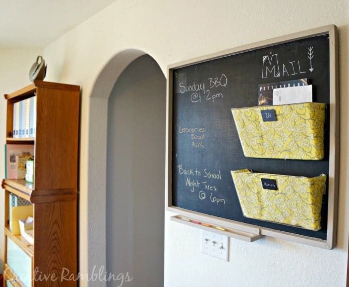 Mail Station with Chalkboard Notice Board