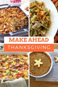 Make Ahead Thanksgiving Menu