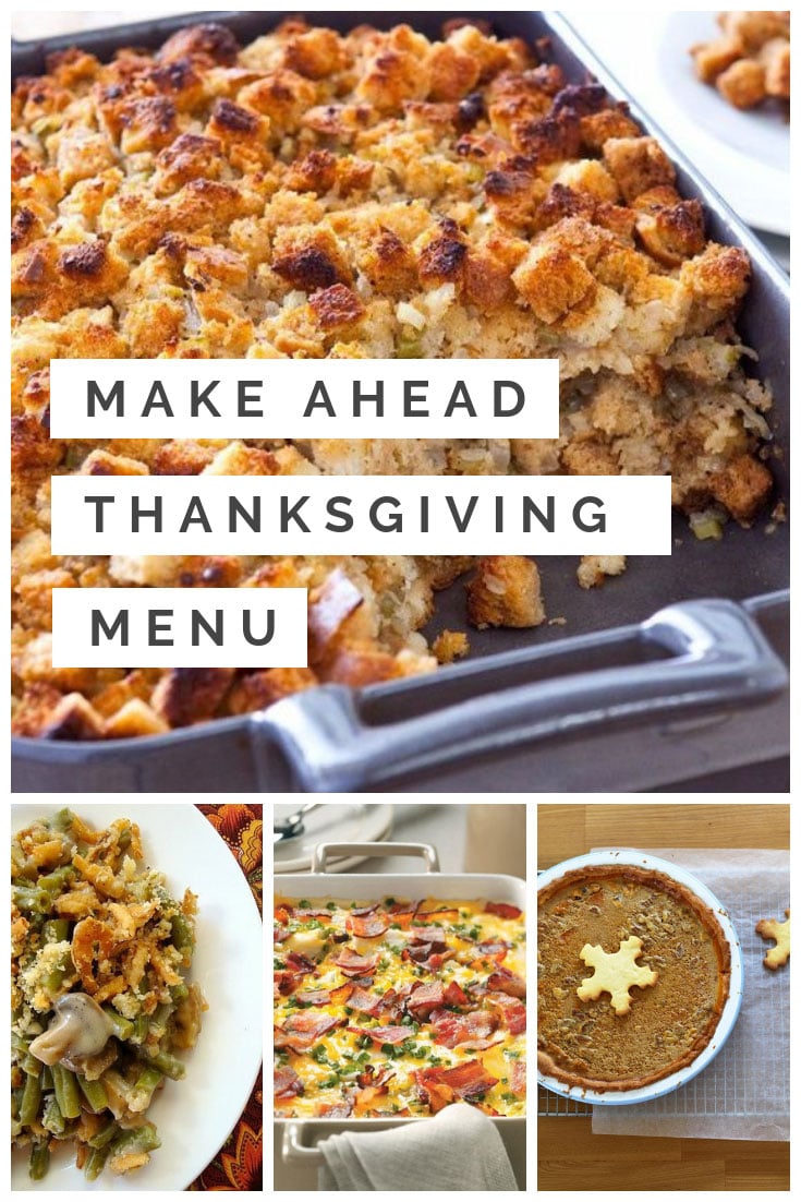 Make Ahead Thanksgiving Recipes