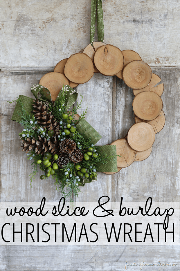 Make Burlap Wreath Christmas 7