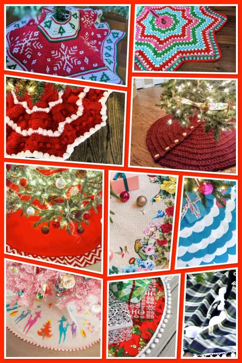 Add a personal touch under the tree with these DIY Christmas tree skirt ideas! Whether you love to sew, prefer a no-sew shortcut, or want to crochet something festive, these creative patterns have something for every holiday crafter. 🎁✨ #DIYTreeSkirt #ChristmasCrafts #SewOrCrochet