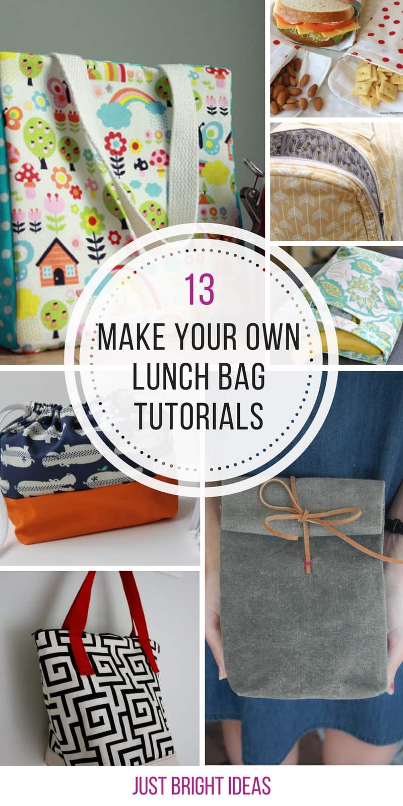 13 Awesome DIY Lunch Bags to Save You Money