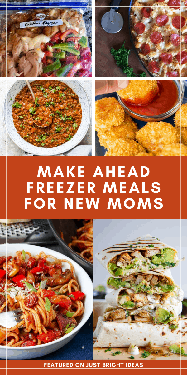 These easy make ahead freezer meals for new moms are just what you need to take the stress out of feeding your family while you are nursing or looking after your new baby #freezermeals