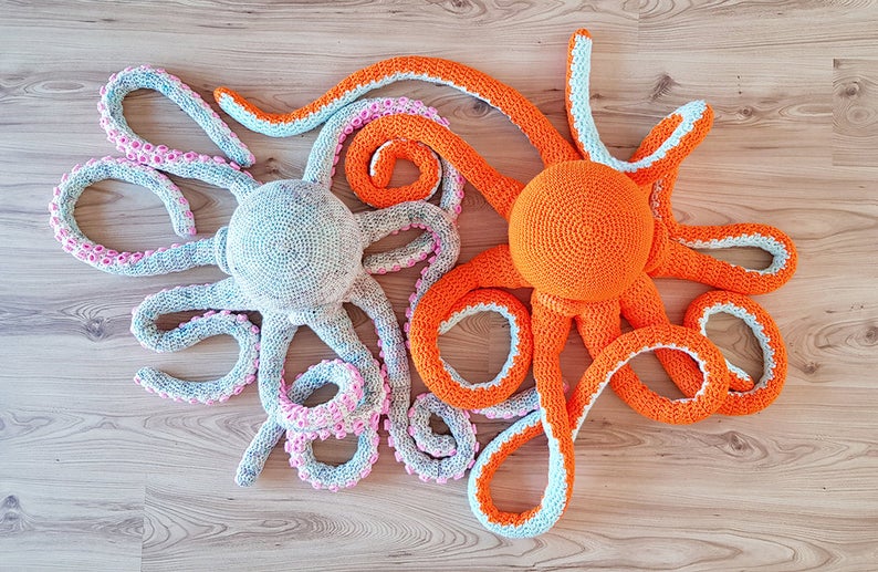 You can make this crochet octopus in any colourway you like